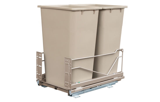 Kessebohmer 2503949010 White 36 Qt (9 Gallon) Waste Container for